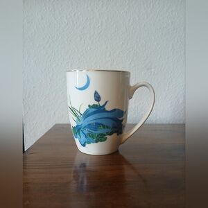 Blue Fancy Goldfish Coffee Cup